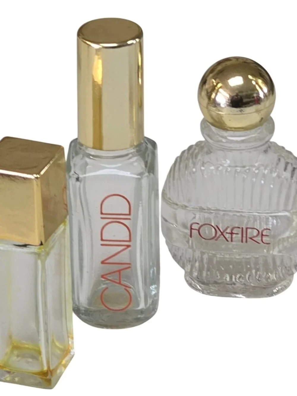 Vintage Perfume Miniature Lot 6 Empty Bottles Avon & More - Picture 3 of 5